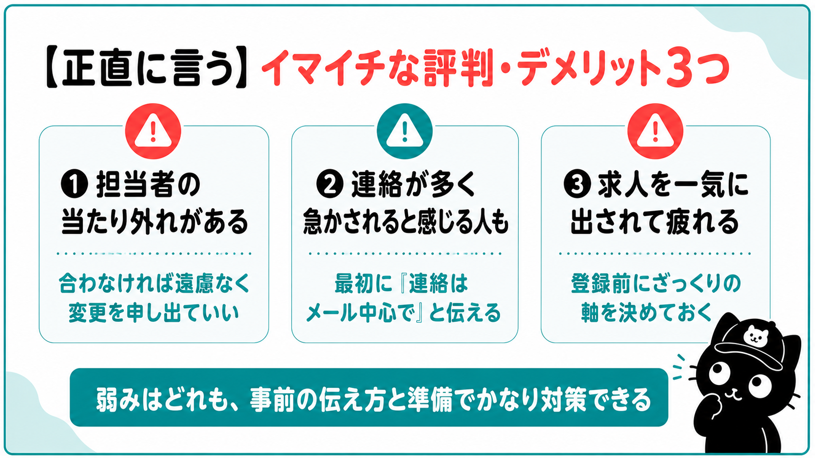 正直に言うイマイチな評判とデメリット3つ