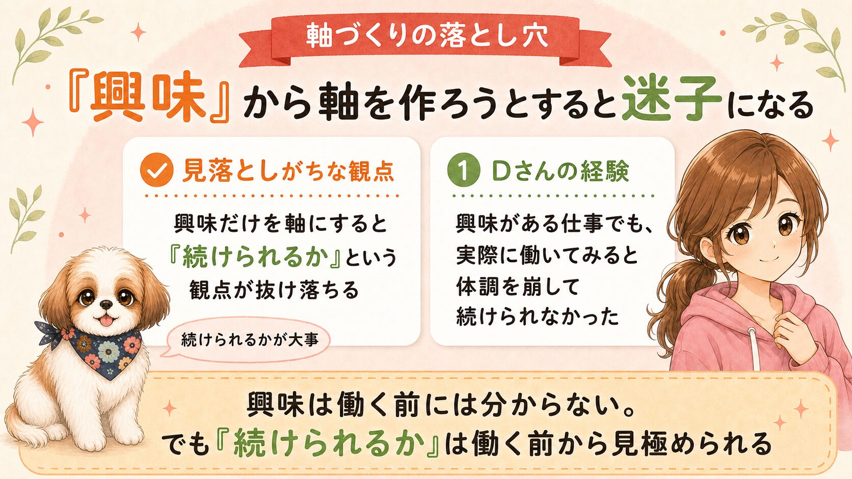「興味」から軸を作ろうとすると迷子になる