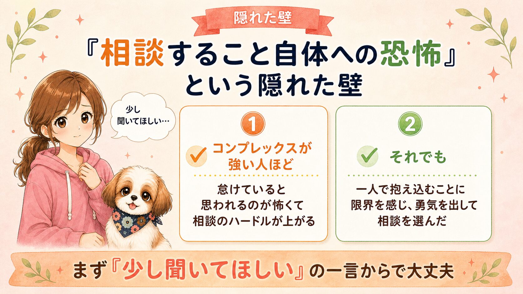 相談すること自体への恐怖という隠れた壁