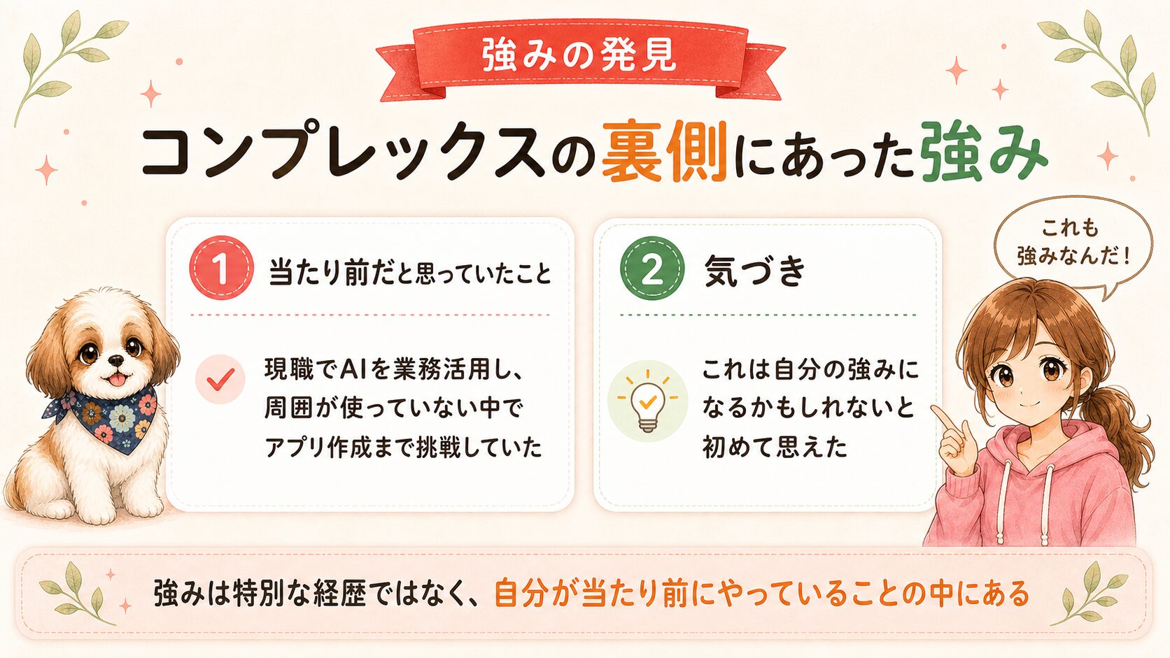 コンプレックスの裏側にあった強み