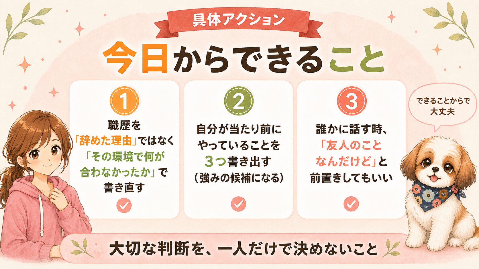 具体アクション｜今日からできること