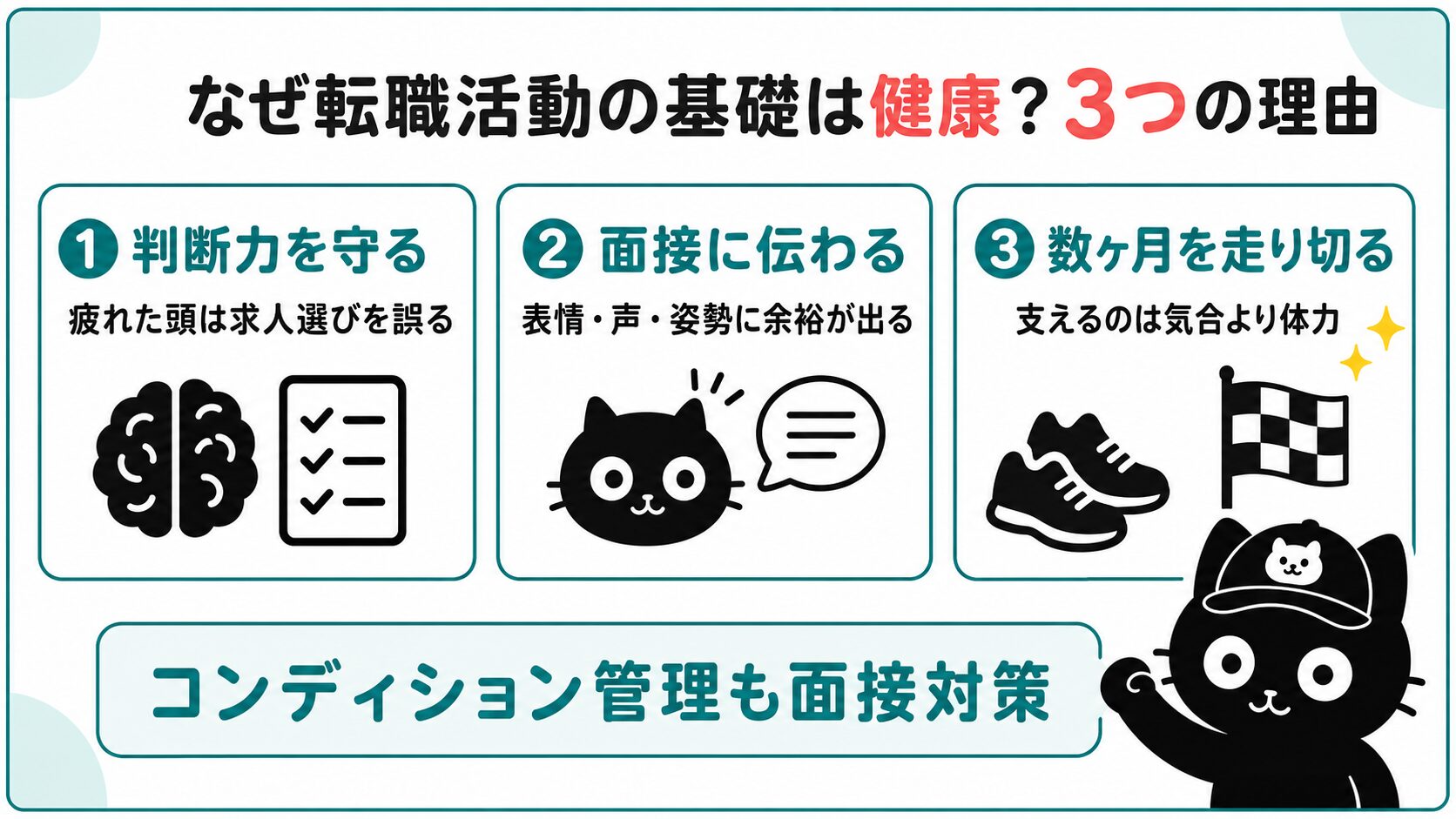 なぜ転職活動の基礎は健康なのか3つの理由