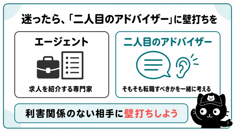 迷ったら二人目のアドバイザーに壁打ちを